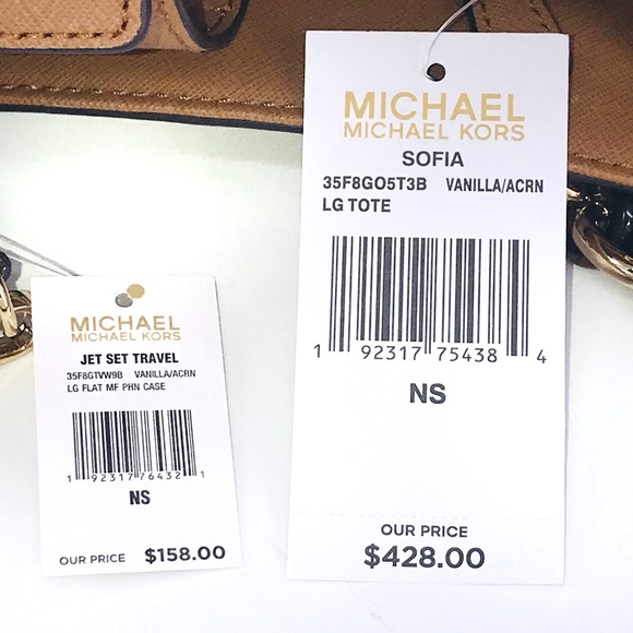 3PCS Michael Kors Sofia Large Tote Wallet Charms - Picture 8 of 8